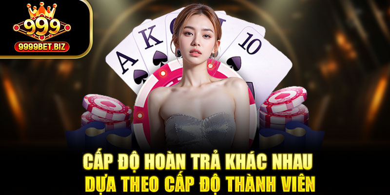Cấp độ hoàn trả khác nhau dựa theo cấp độ thành viên
